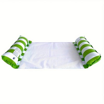 Bovista Luxe Waterhangmat - Luchtbed Zwembad - Luchtmatras Opblaasbaar - Water Hangmat - Aqua Lounge - Groen