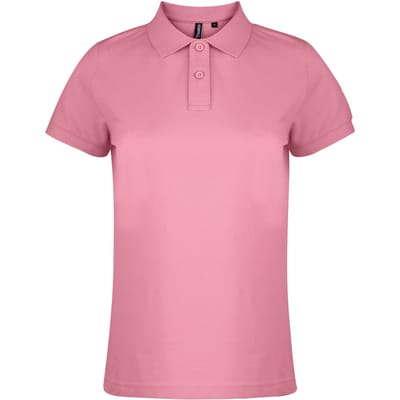 Asquith & Fox Dames/dames Poloshirt met korte mouwen en effen mouwen (Roze Anjer)