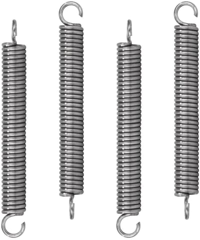 Trekveren met haak - Spanveer Verlengveer - Montage en Reparatie - Roestvrij staal 304 - 50 mm lengte - Zilver