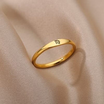 Sterrenbeeld ring - Horoscoop ring - Maagd - Zegelring stijl