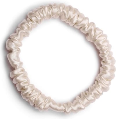 Lajetti - 100% Zijden Haarelastiek Beige - Moerbei Zijde Scrunchie