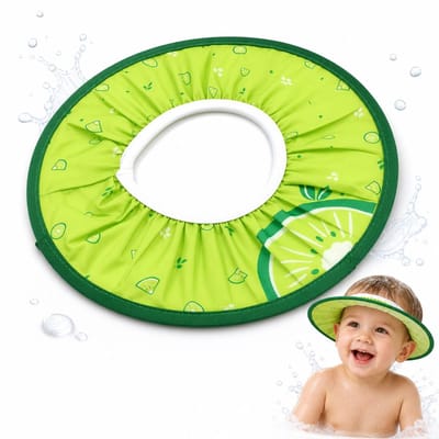 VHV - Baby douchemuts - Shampoo hoedje baby - Verstelbare badmuts - Oogbescherming bij haar wassen - Voor babybadje