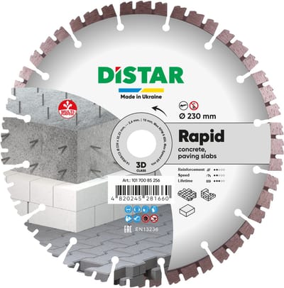 Diamantschijf, diamantzaagblad 230 mm 1A1RSS 230 RAPID PRO ''Baumesser''