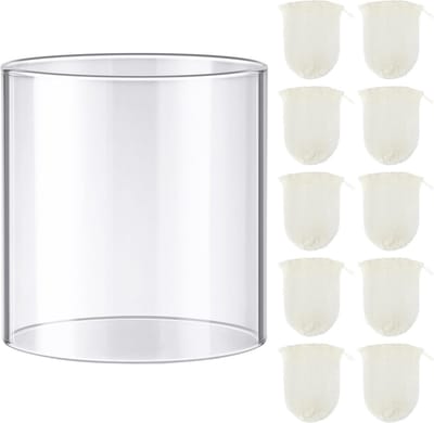 Lantaarn onderdelen - Vervangende mantels - Kamperen buiten - Set van 11 stuks - Standaard maat - Helder
