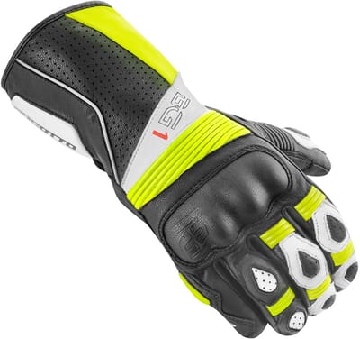 Bogotto Sprint Geperforeerde Zwart Neon Handschoenen - Handschoen
