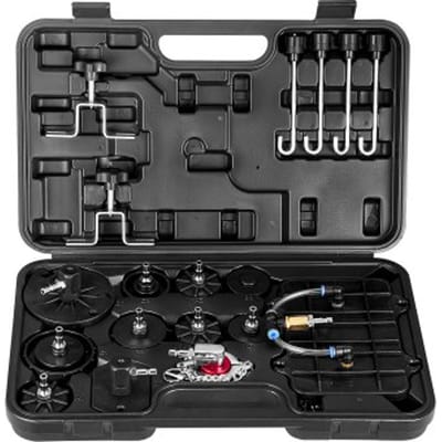VEVOR Brake Master Bleeder Set 12-delige professionele remontluchteradapterset met complete set en handvat, duurzame remontluchteradapter voor het bijvullen van remvloeistof