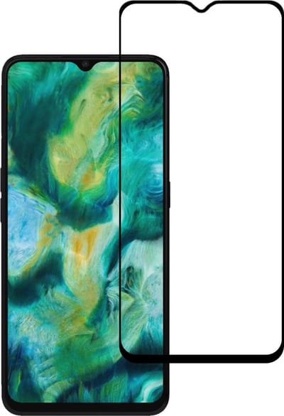 Smartphonica Screenprotector Geschikt voor Oppo Find X2 Lite - Full Cover Tempered Glass - Gehard glas Geschikt voor Oppo Find X2 Lite geschikt voor Oppo Find X2 Lite