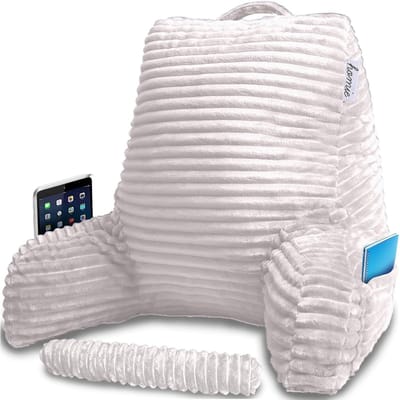 Leeskussen met polssteun en rugsteun voor optimaal comfort