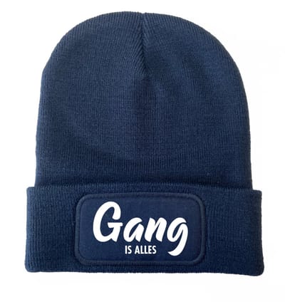 Gang is alles wintermuts navy - soBAD. | Wintersport | Après ski outfit Warme Muts voor Volwassenen | Heren en Dames Beanie