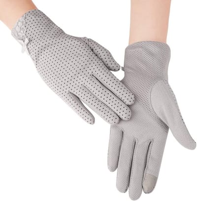 Zomerse Vrouwelijke Handschoenen met Kant en UV-bescherming - Touchscreen Rijhandschoenen voor Bruiloft en Feestjes, Antislip Kostuumaccessoires voor Dames