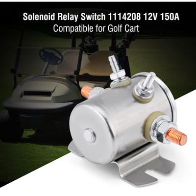 Continue Dienst Solenoïde Relais Schakelaar 12V 150A voor Kar 1114208 1114218 67‑702 zwart
