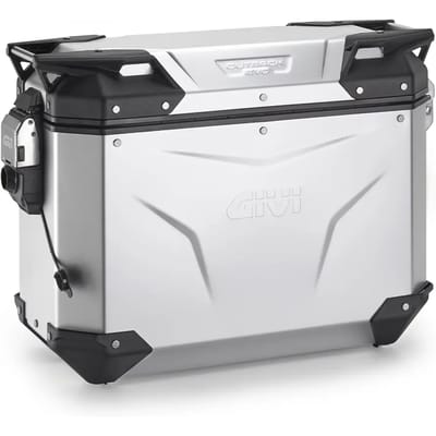 Rechthoekige aluminium zijtas voor motor, zonder cilinder Givi Outback Evo