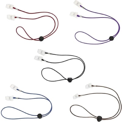 Dailygoods- Servetklem 5 Stuks - Servethouder voor Senioren - Slabbetje - Stain Bestendig - Gemakkelijk te Dragen - Flexibele Servetclips