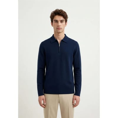 Ciszere Caleb 40067 429 04 half zip midnight blue