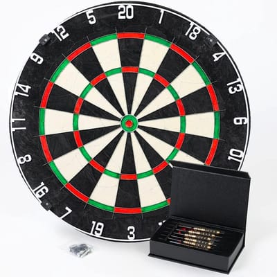 Hoogwaardige Dartbordenset met Stalen Dartschijf en Accessoires voor Beginners en Professionals