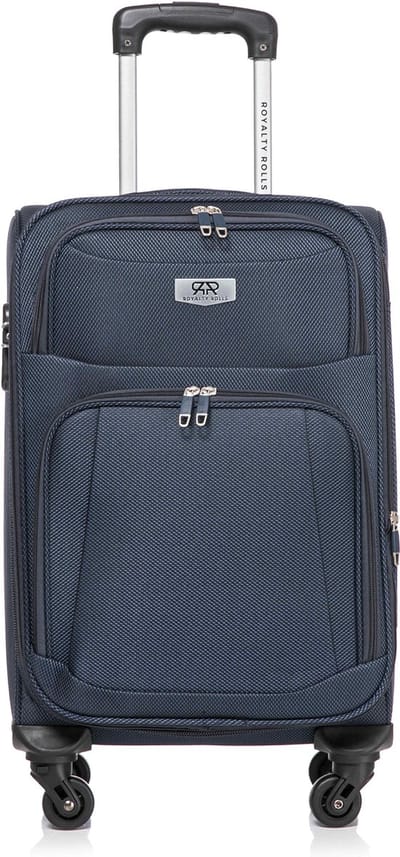 Dubai Abudabi Handbagage Koffer - 55 cm - 42/46 Liter - Expandable - Blauw
