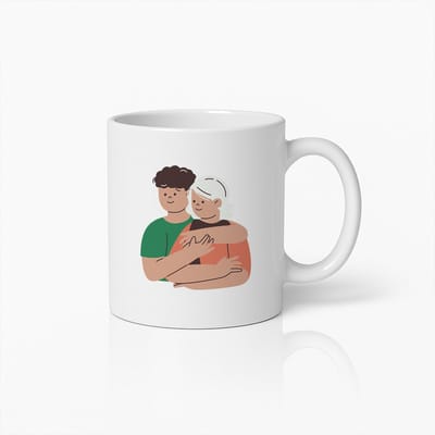 Ontroerende Koppel Omhelzing Keramische Mok – Perfect Cadeau voor Liefde, Vriendschap en Emotionele Verbinding