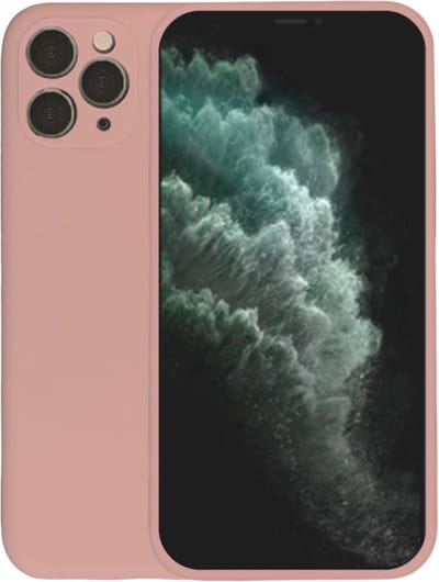 Smartphonica Telefoonhoesje Geschikt voor iPhone 11 Pro Max siliconen hoesje - Backcover Siliconen Case - Zalm geschikt voor iPhone 11 Pro Max