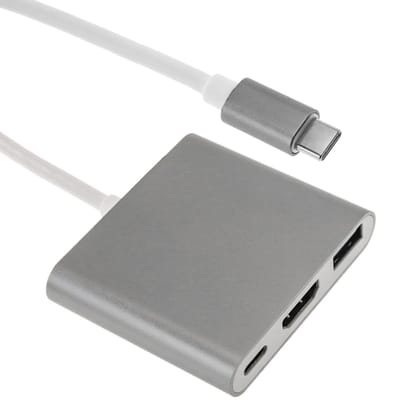BeMatik - USB 3.1 Type-C Multiport Hub 1 x USB 3.0 - 1 x USB 3.1 - 1 x HDMI (4K)