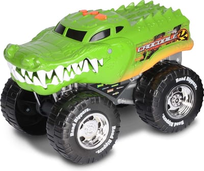 NIKKO - Road Rippers Wheelie Monsters - Gemotoriseerde Speelgoedauto - Monstertruck met Licht & Geluid - Krokodil