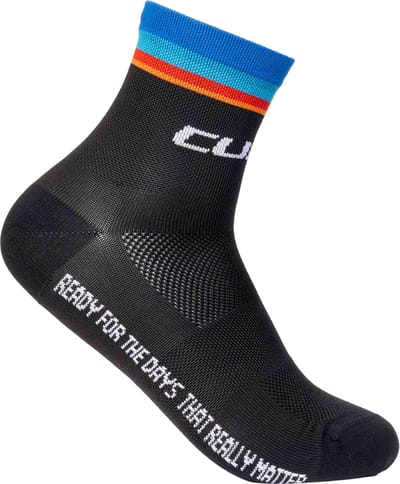 CUBE Fietssokken SOCKS MID CUT ROAD/XC TEAMLINE BLACK 36-39