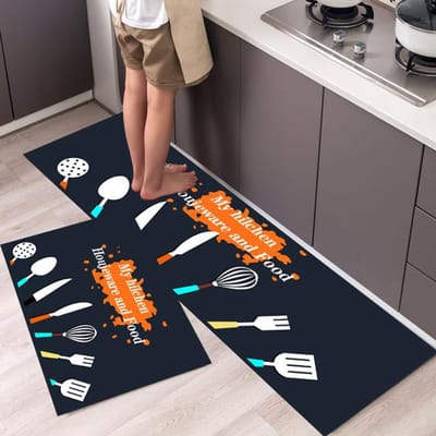 Keukenmat Woonkamer Antislip Vuilafstotende Kleden Cartoon Patroon Entree Deurmat Badkamer Absorberende Vloermatten Balkon Tapijt 40cmx60cm 1pc