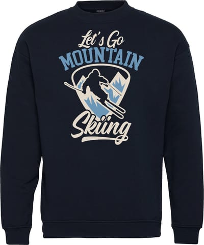 Sweater Let's Go | Apres Ski Verkleedkleren | Fout Skipak | Apres Ski Outfit | Navy | maat 104/116