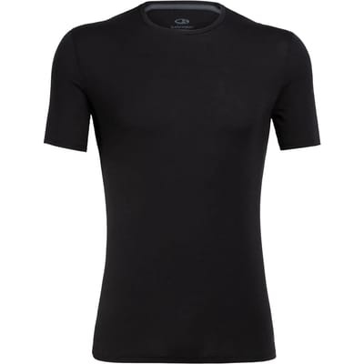 Icebreaker Anatomica Crew Top T-shirt Heren, zwart Maat L