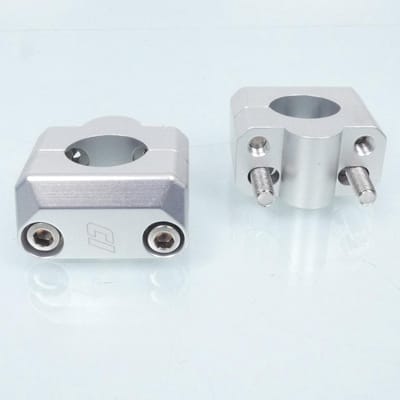 Pontet de guidon Doppler pour moto Rieju 50 MRT 2009 à 2017 +17 Ø22/28 Neuf