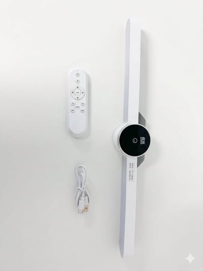 Bureaulamp voor Studeren - Oogbescherming LED Lamp - Magnetisch en Oplaadbaar - Verstelbare Leeslamp voor Studenten, Slaapkamer en Bureaugebruik