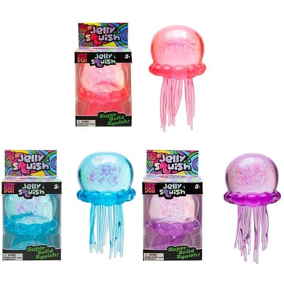 3 STKS Needoh Octopus & Kwallen Squishy Blind Box, Willekeurige Kleur, Zacht Stressverlichtend Speelgoed, Schattig Ontspannend Knijp Sensorisch Kalmerend Speelgoed
