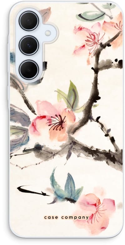 Case Company® - Hoesje geschikt voor Samsung Galaxy A35 hoesje - Japanse bloemen - Soft Cover Telefoonhoesje - Bescherming aan alle Kanten en Schermrand