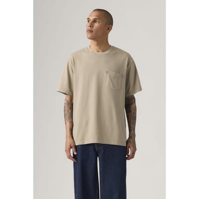 Levi's Heavyweight Pocket Tee Beige Taglia: S | Magliette basic Outlet | Uomo | Marrone