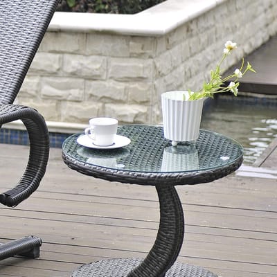 Ronde Glasplaat 80 cm ESG Veiligheidsglas voor Tafelblad of Open Haard