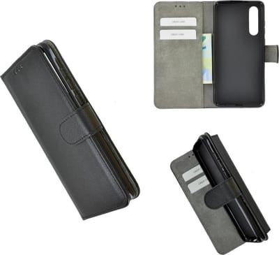 Pearlycase Zwart Hoes Wallet Book Case P Geschikt voor Huawei P30