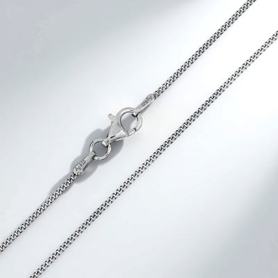 Cavill - Gerhodineerde 925 Sterling Zilveren Pantserketting - 70 cm - Elegante Dames Halsketting - Karabijnsluiting - Tijdloze Glans