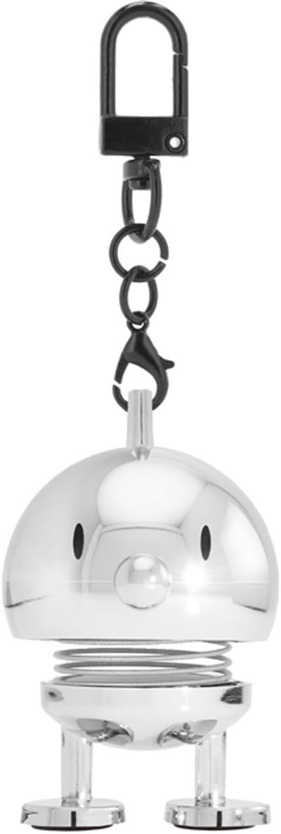 Hoptimist Bag Charm - chroom - tashanger voor mannen en vrouwen - tassenhanger - sleutelhanger en accessoire voor tassen
