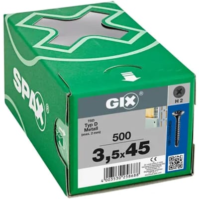 Spax Gipsplaatschroef Gix D Boorpunt - Gefosfateerd Staal Ø3,5x45mm 500 St