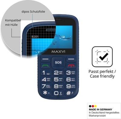 dipos – 4x Matte Beschermfolie geschikt voor Maxvi B201 | Krasbestendige & antireflecterende Screenprotector Ultra-Thin