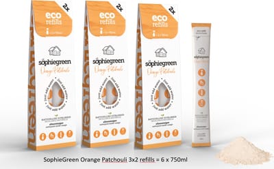 SophieGreen Orange Patchouli Allesreinigers 3x2 navullingen (=6x750 ml)