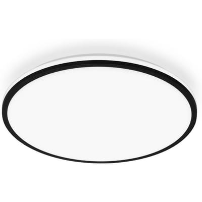 BRILONER Pulap A – LED Plafonniere – plafondlamp met EEK A lichtbron* – indirect licht – neutraal wit licht – Ø 33cm - zwart