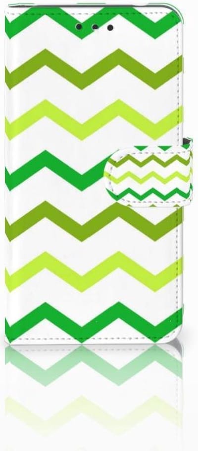 Nokia 2 Telefoon Hoesje Zigzag Groen