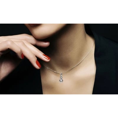 Ketting van 925 zilver met Oostenrijkse kristallen