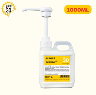 SPF 30 Zonnebrand 1 Liter Jerrycan met pomp Sun Duck HIPHOT | Grote Verpakking