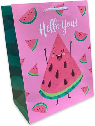 5 Luxe Zomerse Cadeautasjes A5 formaat 18x23cm - Papieren cadeautasjes met full-color bedrukking