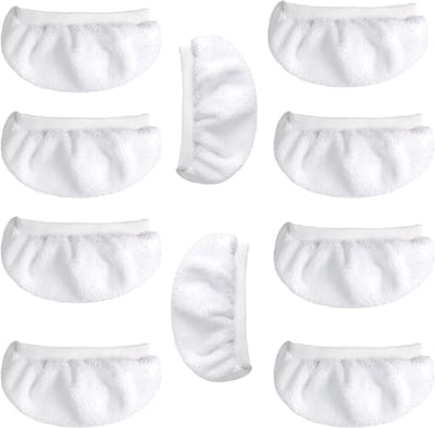 Stoom Mop Pads - Stoomreiniger Accessoires - Universeel Gebruik - Machinewasbaar Herbruikbaar - 11 x 7 cm - Wit