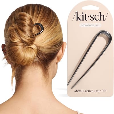 SnelShoppen - Elegante Kitsch Haarspeld Hematiet voor Snel en Chic Updo's - 1 Stuk - Perfect voor Feestjes en Dagelijks Gebruik