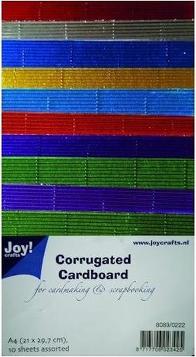 Joy! crafts - Ribbelkarton - Metallic: assorti - 8089/0222