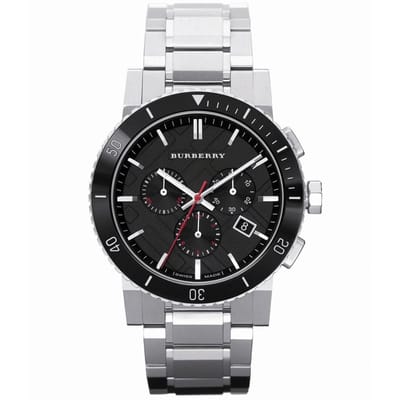 Burberry BU9380 Herenhorloge 42mm Zilver Chronograaf