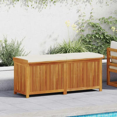 vidaXL - Kussenbox - voor - buiten - 150x50x60,5 - cm - massief - acaciahout